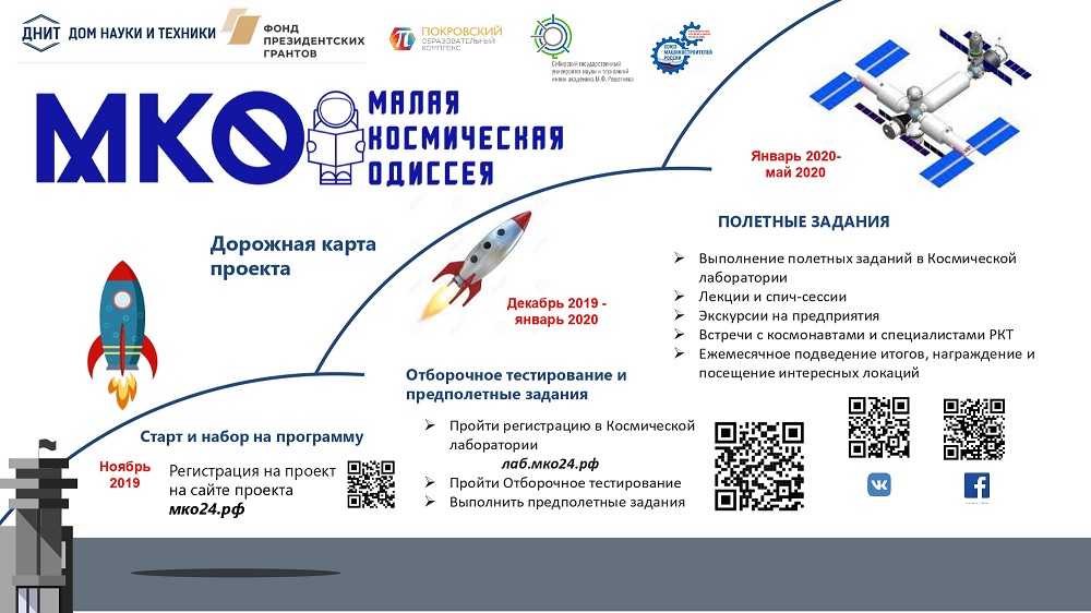 Началось обучение в проекте «Малая космическая одиссея»