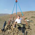 Норильские туристы вручную восстановили исторический тригопункт на горе Сокол