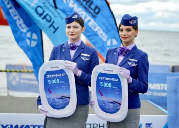 Авиакомпания NordStar вновь выступила партнером заплыва X‑WATERS Енисей в Дудинке