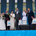 Романтичный День шахтёра: в Талнахе на празднике поженились четыре пары